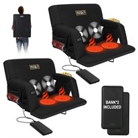 MZQLN Heated Massage Stadium Seats Pack of 2, 25 I
