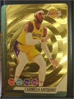 24k gold-plated basketball card Carmelo Anthony