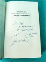 AUTOGRAPHED DIEFENBAKER BOOK