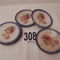 7 VERY OLD BREAD PLATES BY STERLING CHINA SIGNS