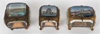 1893 World's Fair 3 REVERSE PAINTED JEWELERY BOX