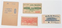 1893 World's Fair 4 TICKETS Midway LIBBEY MOORISH