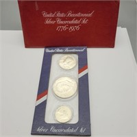 US BICENTENNIAL SILVER UNCIRCULATED COIN SET