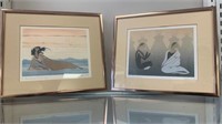 Pair of Signed Ioyan Mani Native Art Prints