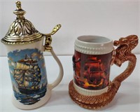 2 Beer Steins incl Disney Pirates of the Caribbean