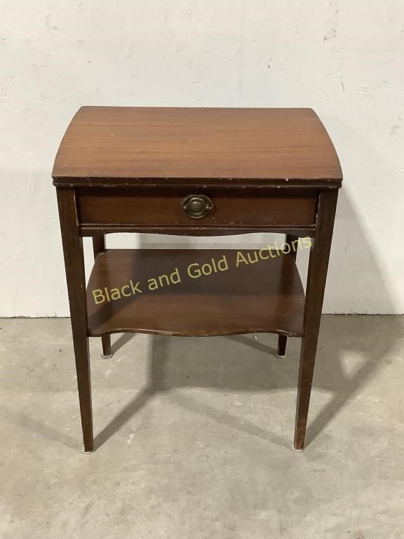 Mahogany One Drawer Side Table