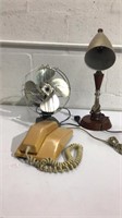 Vintage Fan, Light & Telephone M11B