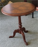 Vintage Accent Table 24" Round 26" Tall
