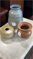 Three Pieces of Pickenpaugh Pottery