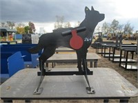 New/Unused Steel Deer Target w/ Heart Flapper,