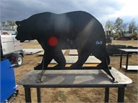 New/Unused Steel Bear Target w/ Heart Flapper,