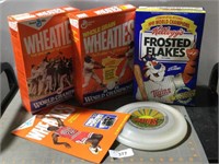 2 Wheaties boxes 1987-1991 w/poster -