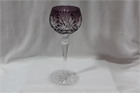 An Amethyst Cut Glass Goblet