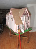 Wooden Doll House w/ Accessories