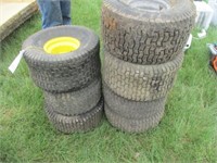 1042) Lawn mower tires (7ea)