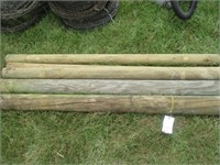 1043) Wood Post 5''x8' (2ea) 4''x6' (2ea)