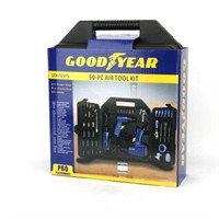 GOODYEAR. 50 Piece Air Tool Kit. with Blow Molded