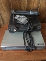 Lot of VHS Players and VHS / DVD Combo