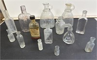 Vintage Embossed Bottle Lot