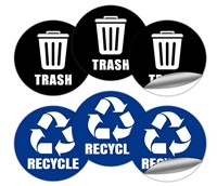 Linkidea 6 Pack Recycle Sticker for Trash Can