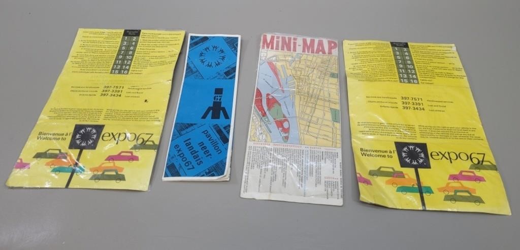 1967 Expo 67 Pamphlets & Map