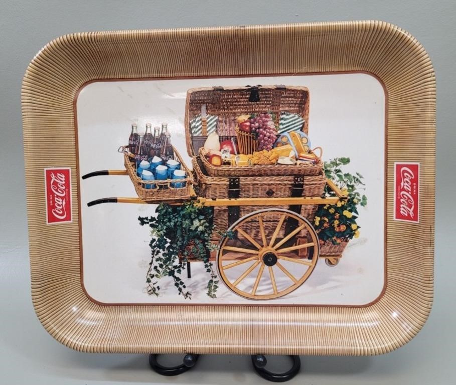 Authentic 1960's Coca-Cola Metal Tray (Not Repro)