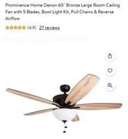 Denon 60" Ceiling Fan-Bronze (51028)