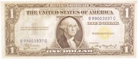 VF Yellow Seal Silver Certificate $1