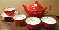 Teavana Red China Tea Set