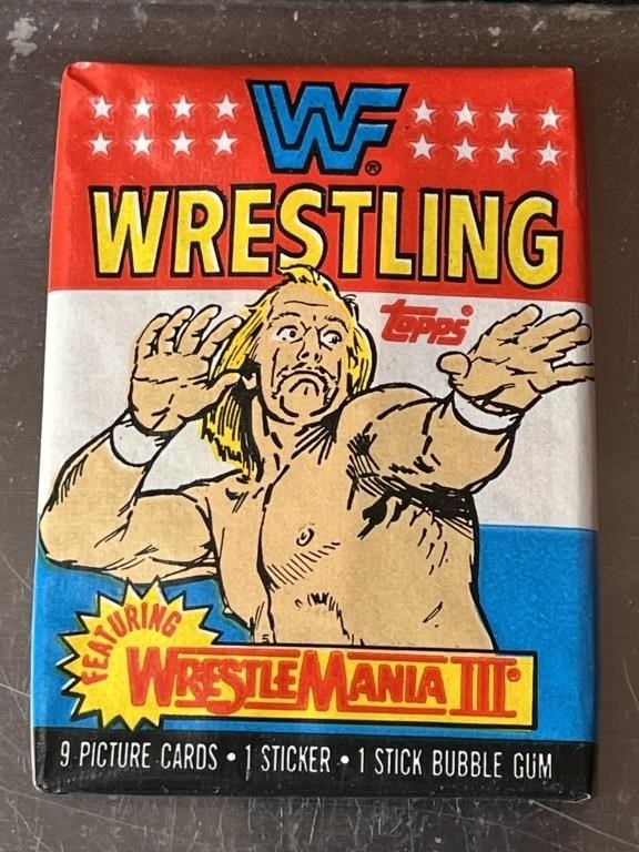 Vintage UNOPENED Pack WWF Wrestling Cards
