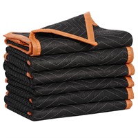 Nouva Moving Blankets 5 Pack, Heavy Duty 72" x 40