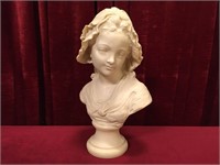 Large 18" Bust Signed Grinam Niam, Paris