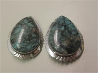 NA Sterling Silver & Utah Turquoise Earrings