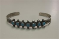 Bell Trading Co. Sterling & Turq. Youth Bracelet