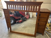 Chest of drawers with mirror 64x18 1/2x38 and 85