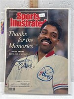 Julius Erving Signed Cover only Sports