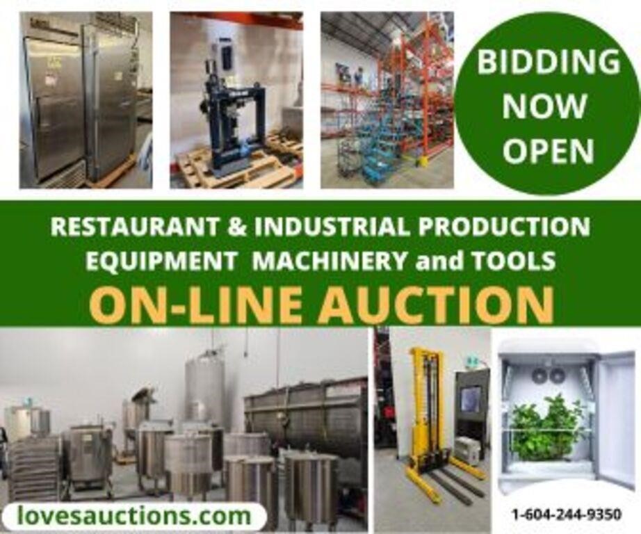 BIDDING IS NOW OPEN ~~ 2 LOCATIONS ON-LINE AUCTION