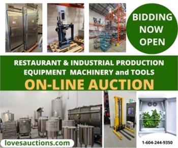 QUALITY NEW & USED PRODUCTION - RESTAURANT EQUIPMENT - TOOLS