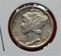 1927 S Mercury Silver Dime