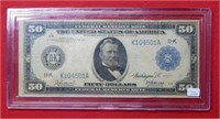 1914 $50 Federal Reserve Note Dallas, TX