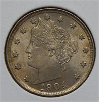 1904 Liberty V Nickel