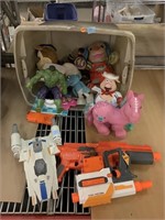 Assorted kids toys and plushies