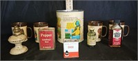 Vintage Presidential Coffee Tin, Cups & More