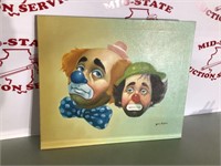 Clown Oil Painting