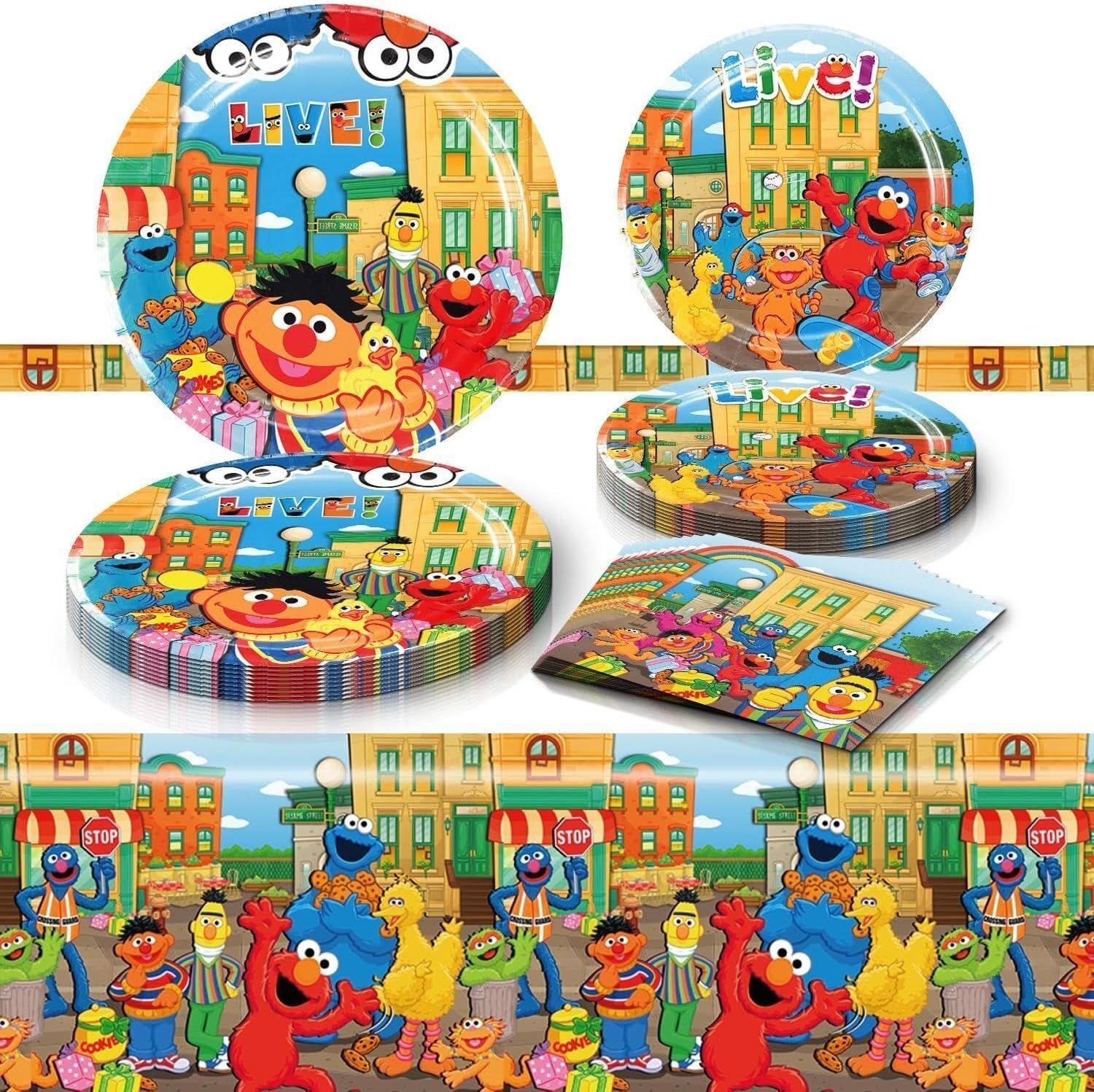 Sesame Friends Street Birthday Party Supplies