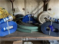 LOT of INDUSTRIAL WATER DISCHARGE HOSES