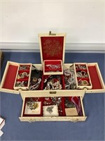 Jewelry Box w/ Costume Jewelry