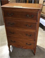 Solid wood 4 drawer chest