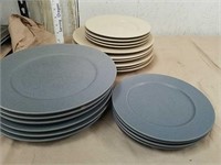 Group of heavy ceramic plates
