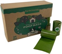 Dog Poop Bags, 360 Count (24 Rolls) Eco-Friendly